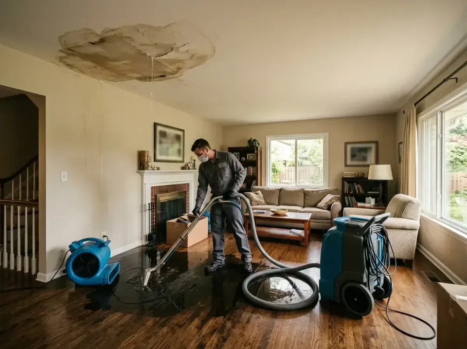 attic-pipe-burst-ceiling-drip-008 — frequently asked questions, Water Damage Restoration & Carpet Care in Northwoods, MO